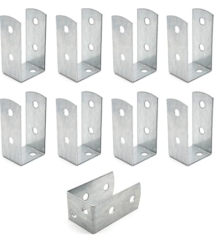 Alberts 217617 Anclaje Para Postes De Forma U, Para Atornillar O