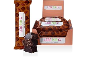 ‎LEBEPUR Lebepur Bio Energieriegel Brownie 15x50g | veganer Riegel auf Dattelbasis | Cashewkerne, Cashewmus, Kakao | ohne Zuckerzusatz | Rohkostriegel glutenfrei | laktosefrei | Power Bar | Großpackung