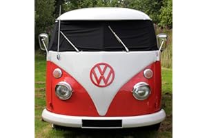 Fuel Lagoon T1 Split Screen Transporter Window Front Screen Cover Frost Protection Wrap Black Blind Splitty