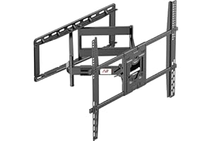 NB North Bayou SP5 Soporte de TV Pared para 75-110 Pulgadas | Doble Brazos Articulados | Carga hasta 91 kg | VESA 400x400-800x600 mm