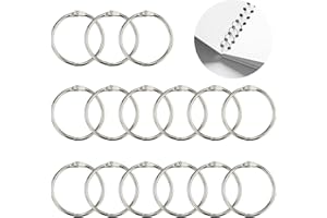MAOQYE Lot de 20 anneaux de reliure en métal de 30 mm de diamètre intérieur