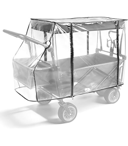 Forbabe Regenbescherming voor bolderkar, universele regenhoes, PEVA bolderkar-accessoires, transparante regenbescherming, voor kinderwagen, 112 x 52 x 74 cm, regenhoes met ritssluiting Forbabe Regenbescherming voor bolderkar, universele regenhoes, PEVA bolderkar-accessoires, transparante regenbescherming, voor kinderwagen, 112 x 52 x 74 cm, regenhoes met ritssluiting
