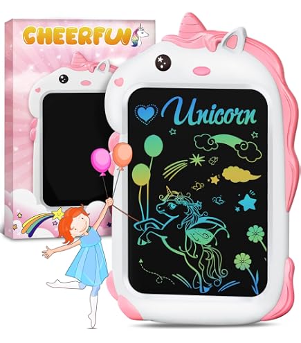 Tablette LCD 8,5 Pouces BAGY – Ardoise Magique Licorne, Dessin Éducatif Pour Enfants 2-7 Ans, Écran Amélioré