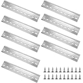 LiangSanXin 10 DIN Rail Aluminium 200 mm 35x0.8 cm Electric Cabinets | Mounting rail for sockets and distribution boxes, easy