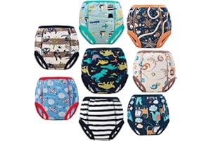 FLYISH DIRECT Töpfchen Trainingshose Baby Lernwindel Trainerhosen Unterwäsche für Baby Kleinkind Kleinkinder, 8 Stück, 100/3T, 3 Jahre