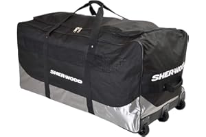 Sherwood Goal GS650 - Bolsa para Portero de Hockey sobre Hielo con 3 Ruedas, 111 x 56 x 55 cm