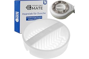 YOUR DAY MATE Haarsieb für Dusche, 1 Stück, Weiß, kompatibel mit Viega Tempoplex ab Baujahr 2006 bis Heute, Ersatz Tauchrohr Haarfänger Dusche für Modell 6961.96, 582 951, Haarfilter Siebeinsatz Duschablauf Siphon