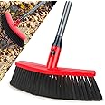 Broom Indoor Sweeping Brush, UMAYCOOL Yard Brush Broom with 47'' Long Handle Sweeping Broom Soft Bristles Brooms Floor Brush Perfect for Sweeping Kitchen Room Office