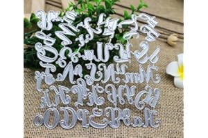 ACFUN 26 Capital Lowercase Alphabet Metal Dies Letters Cutting Dies Cut for DIY Scrapbooking Photo Album Embossing Dies Cut Stencils Paper Cards Decor Paper Crafting Supplies Dies Stencil Die-Cuts Craft