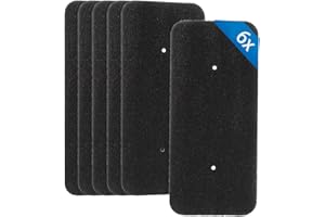 YUKOVEP 6 Pezzi Filtro Asciugatrice per Hoover Candy 40006731,Filtro per Scambiatore 275 x 125 x 10 mm.Filtro in Spugna per Asciugatrice a Condensazione e a Pompa di Calore
