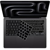 MasiBloom Keyboard Cover for MacBook Pro 14/16 Inch 2021-2026 | QWERT, UK/EU Design, Silicone, M1-M5 Chip, Waterproof, Anti-D