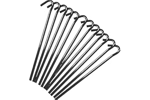 Keplin Paquete de 50 Pinzas de aleación de Acero para Tienda de campaña, 23 cm, Resistentes a la Intemperie, sin óxido, versátiles, Resistentes y duraderos, Ganchos de Metal para Camping, cenadores