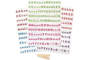 Baker Ross Autocollant de Transfert Enfant motif Lettres - Lot de 425, Loisirs Créatifs pour les Enfants (FC915)