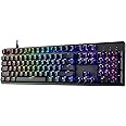 TECWARE Phantom 104 Key Full Size RGB Mechanical Gaming Keyboard with Numpad, LED Backlit, Thock Sounding, Tactile Switch, Wraith Brown