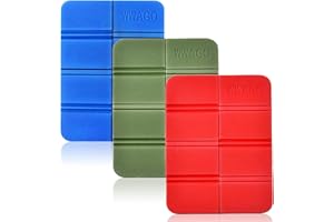 PUEDNO 3Pcs Moisture-Proof Folding Seat Mat, Picnic Pad, Portable Waterproof Outdoor Cushion, Beach Seat Pad, Foldable Foam Mat for Outdoor Camping Park Picnic Hiking Playground
