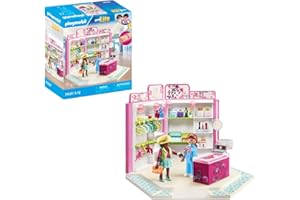PLAYMOBIL MyLife 71537 Beauty Boutique, Exciting Style Advice for the Perfect Outfit, Includes Badges, Necklaces and More, Creative Toy for Children Aged 5 and Up