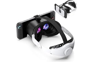 STARTRC GAMES Casque de réalité virtuelle amélioré pour Nintendo Switch 2 (2025), Lunettes de réalité virtuelle Switch 2 avec lentilles HD réglables et Sangle de tête Confortable, kit Labo VR pour Accessoires