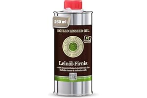 OLI NATURA ÖLE & WACHSE Esmalte de aceite de linaza OLI-NATURA, 0,25 litros - protección biológica para madera, certificado para el contacto con alimentos, para uso interior y exterior, incoloro - naturaleza