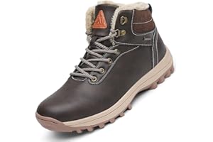 Mishansha Ciepłe buty zimowe z podszewką, męskie i damskie, wodoszczelne, trekkingowe, rozm. 36-48