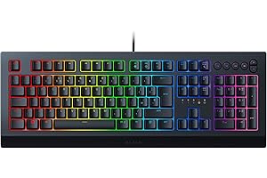 Razer Cynosa V2 - membranowa klawiatura do gier (klawiatura z miękkimi klawiszami sprężynowymi, klawisze multimedialne, zarządzanie kablami, w pełni programowalna, oświetlenie RGB Chroma Lighting),