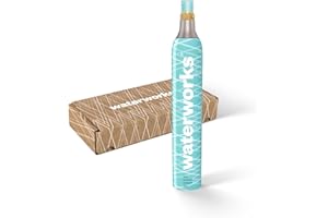 waterworks 1 x CO2-Zylinder I Geeignet für SodaStream*, Grohe Blue, Aarke, Brita, WasserMaxx u.v.a Wassersprudler I Für bis zu 60 L pro Füllung I *Nicht für Quick Connect