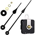 HILLHOME High Torque I Shaft Hands Quartz DIY Wall Clock Movement Mechanism with 9.1 Inch Long Spade Hand Battery Operated Repair Parts Replacement, 3/10 in Max Dial Thickness, 4/5 in Total Length