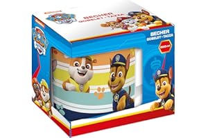 P:OS POS Handels GmbH 29460088 - Bicchiere Paw Patrol per Bambini, in Porcellana, Confezione Regalo 200 ml, Multicolore