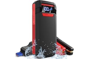 LifBetter 800A Car Jump Starter Power Pack (up to 4.0L Petrol or 2.0L Diesel Engine) 12V Car Battery Booster Jump Starter, Safety Emergency Jump Starter, Dual LED Flashlight