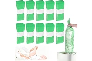 PRZRAO 10 Nachfüllkassette Nachfüllpackung Windeleimer, Nachfüllfolie Windeleimer, Nachfüllbeutel Windeleimer, Nachfüllpack Windeleimer Tüten, Windeleimer Nachfüllkassetten Kompatibel mit Allen Windeleimer