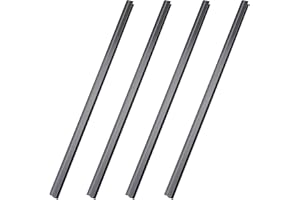 TENARE 4 Piezas Rieles para Archivadores Colgantes Rieles Negros de PVC para Archivos para 1/2 Cajón Sistema de Archivos Colgantes Laterales para Mantener Carpetas Ordenadas y Organizadas