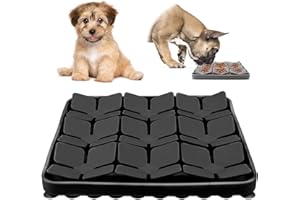 MPLEHDA Tapis de Chien Snuffle Mat, Silicone Tapis de Leche Chien, Tapis Léchage Chien, Gamelle d'alimentation Lente, Tapis éducateurs pour Chiens Dog Puzzle Toys Tapis de Fouille