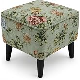 Dekoratif Puf &amp; Bench 40 x 40, Ayak Uzatma Koltuğu - Yeşil