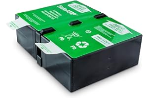 SafeAMP UPS 9Ah, 24VDC VRLA Battery Replacement APCRBC124 Compatible with APC UPS Models BR1000G, BX1350M, BN1350G, BX1000G, BX1300G.