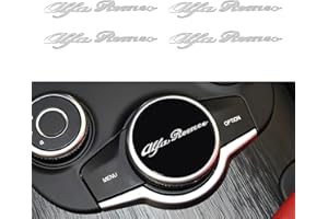 HENGYUESHANG 4PCS Auto Logo Emblem Abzeichen DIY Dekoration Aufkleber für Alfa Romeo Stelvio 159 147 156 166 Giulietta Spider GT Mito Auto Styling
