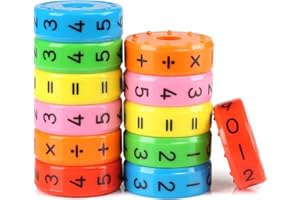Kesote 2 Stück Lernspielzeug Mathematik Rechenrolle Einschulung Mathe Lernen Rechnen Spielzeug Schulanfang Schulkind Schuleinführung Geschenk Weihnachten