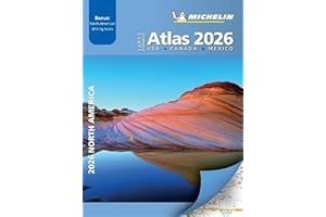 Large Format Atlas 2026 USA - Canada - Mexico (A3-Paperback): USA, Canada, Mexico; With Bonus: North American Driving Tours (Michelin North America Atlas)