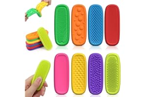 LZDMY Juguetes Sensoriales para Niños y Adultos, Juguetes Antiestres de 8 Piezas, Suave Piedras Sensoriales de Juguetes Autismo para Niño, Fidget Toy para Autismo/Ansiedad