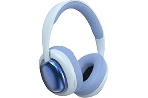 ND NEXT DESTINATION Cuffie senza fili Bluetooth 5.3 con Bass e Suono Stereo Casco a Fascia con Batteria a Lunga Durata Apparecchio acustico Moderno di Buon Suono (Blu)