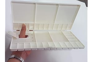 EMI CRAFT Grosse Klapp-Palette mit 25 Mischfeldern 26cm x 2cm x 13cm