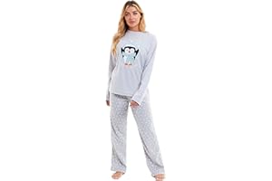 Daisy Dreamer Womens Christmas Fleece Pyjamas Festive Warm Thermal PJs Pyjama Set For Ladies Xmas Gift, B19