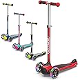 GOMO 3 Wheel Scooter - Toddler Scooter - Three Wheel Scooter for Kids 2, 3, 4 and 5 Years Old – Adjustable Height Kick Scooter w/Colors for Boys & Girls