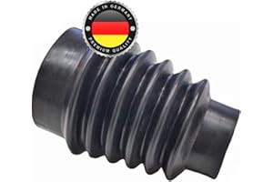 ‎WS · SYSTEM WS · SYSTEM 1x Universal Faltenbalg aus Gummi – 1 Stk flexible & dehnbare Achsmanschette MADE IN GERMANY aus hochwertigem PVC – Schelle in Größe: L 56mm-79mm Ø 13-52mm