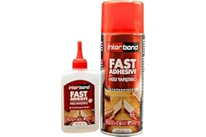 PROLOC Akfix - Colle instantanée extra forte - 100 g, 400 ml - Avec activateur pour colle CA - Colle rapide et professionnelle - Multi-usage - Colle instantanée transparente et spray d'accélération