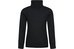 Mountain Warehouse Talus Pull col roulé Enfant-Haut Respirant, sous-Pull léger à col roulé, vêtement Hiver, Couche Thermique Chaude Fille et garçon - Marche, randonnée