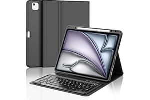 IVEOPPE Tastiera iPad Air 13 M3 2025/M2 2024, Cover Tastiera Italiano QWERTY Magnetico Staccabile Bluetooth con Portapenna per iPad Air 13 2024/2025, Nero