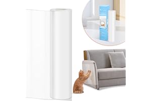 Yokuni Protezione Divano Graffi Gatto 30CMx3M, DIY Antigraffio Gatto Divano, Impermeabile e Non Facile da Staccare, Proteggi Divano Gatti Graffi Protegge Divani, Pareti, Porte e Tavoli (Trasparente)