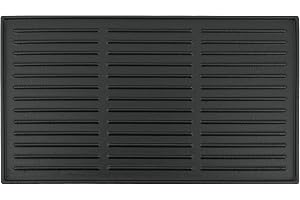 BBQ-Toro Grillplatta av gjutjärn, 44 x 24,5 cm, vändbar platta, emaljerad på båda sidor, lämplig för BBQ, gasgrill, kolgrill