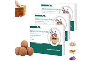 VOKKRV 2024 New Foot Medication Effervescent Pills, Herbal Body Detox Foot Soak, Essential Oil Footbath Effervescent Tablets, Footbath Effervescent Tablet, Foot Bath Soak Relax Massage for All (3Bag/30Pcs)
