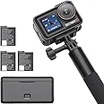 DJI Osmo Action 5 Pro Adventure Combo, Action Camera 4K with 1/1.3" Sensor, 12h Extended Battery Life with 3 Batteries, Stabilization, Dual OLED Touchscreens, Mini Action Camera for Travel, Vlog