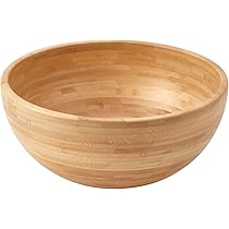 IKEA BLANDA MATT Servier Salatschale 28 cm Bambus nature : Amazon.de:  Kche, Haushalt & Wohnen